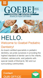 Mobile Screenshot of goebelpediatricdentistry.com